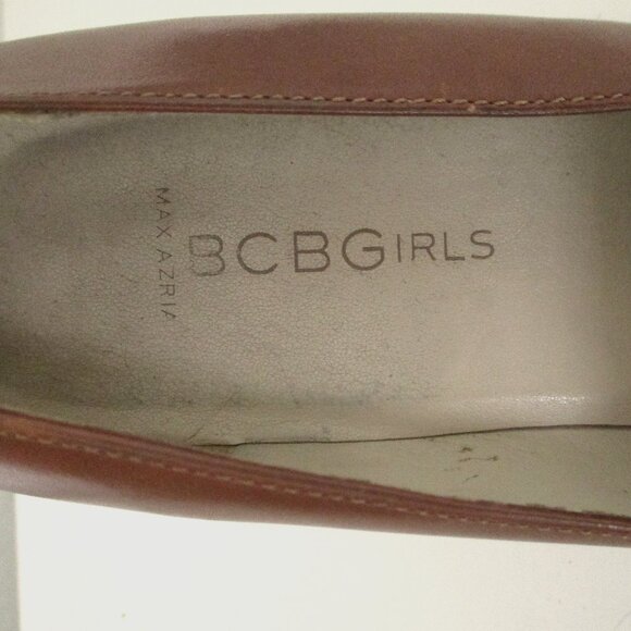 BCBGirls Womens Tan Leather 3" Heel Pump - Size 6M or 36 EUR - Picture 7 of 10